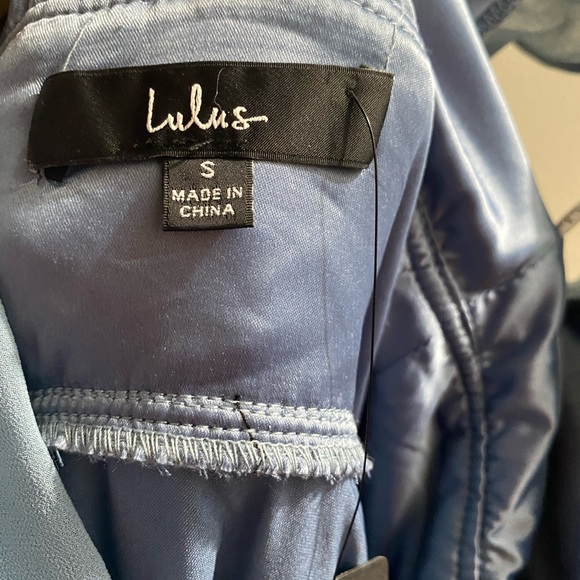 Lulu’s Blue Ruffled Maxi Dress - Picture 5 of 5